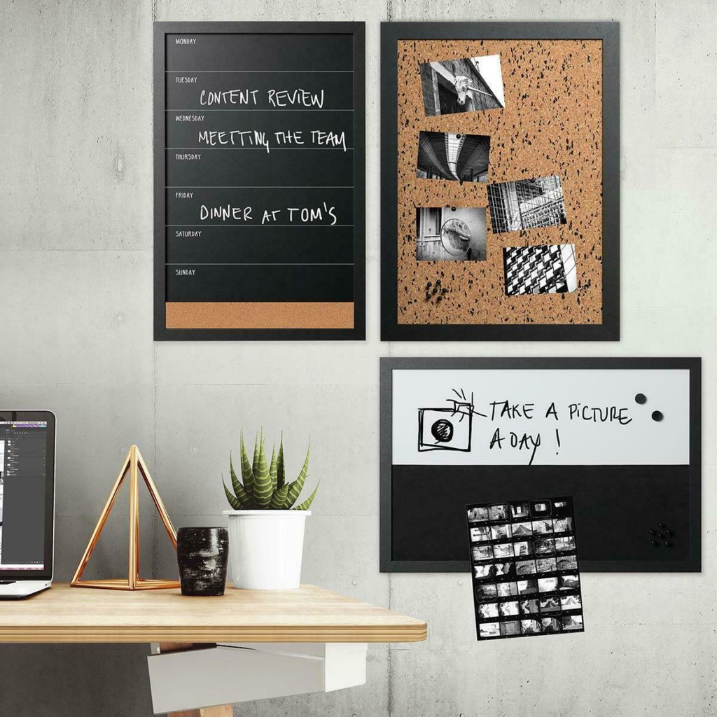 cluttered office desk