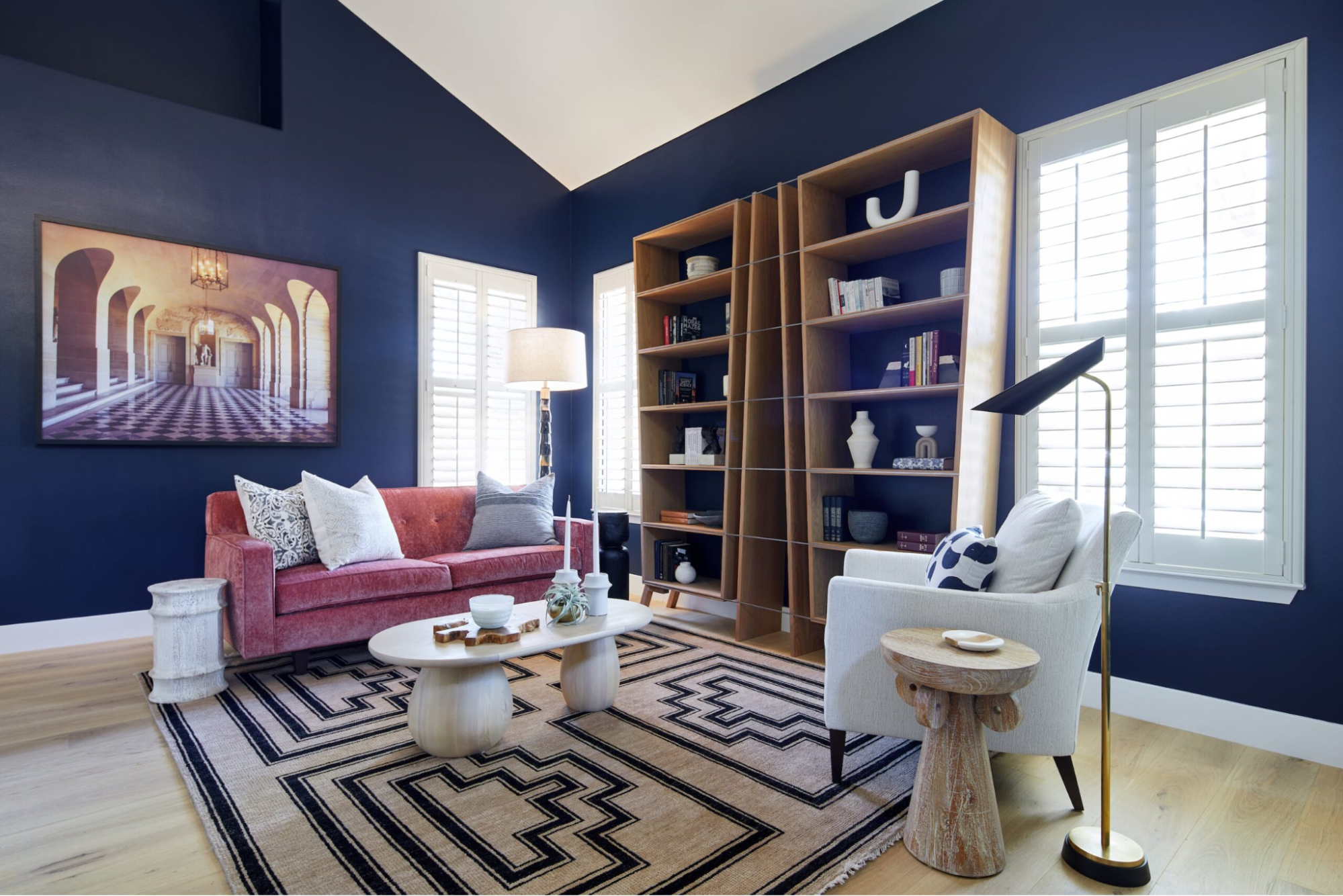 San Jose living room interior design by Kanika Design